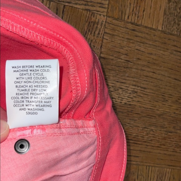 Eileen Fisher Women's Skinny Ankle Coral Jeans size 6 NWT - Picture 6 of 7